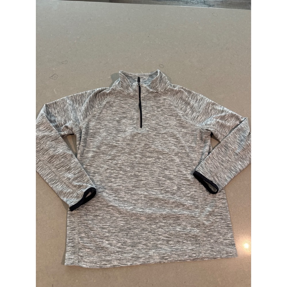 Old navy boys‎ size 6 Quarter Zip Pullover Top Gray Long Sleeve Athletic